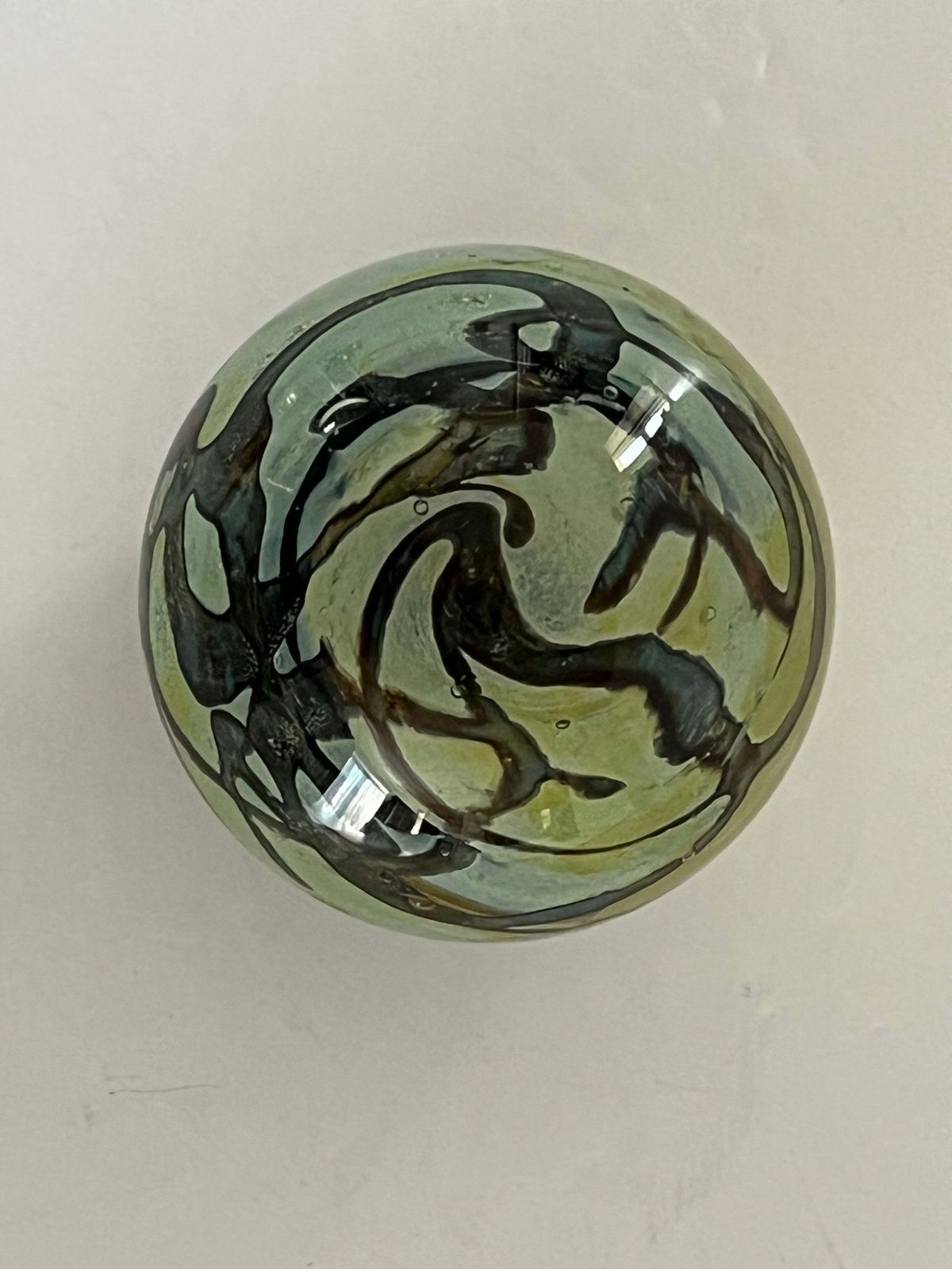 Mdina Glass briefbeschwerer, abstract design, handgemaakt, Malta, jaren 1970 photo 164.0