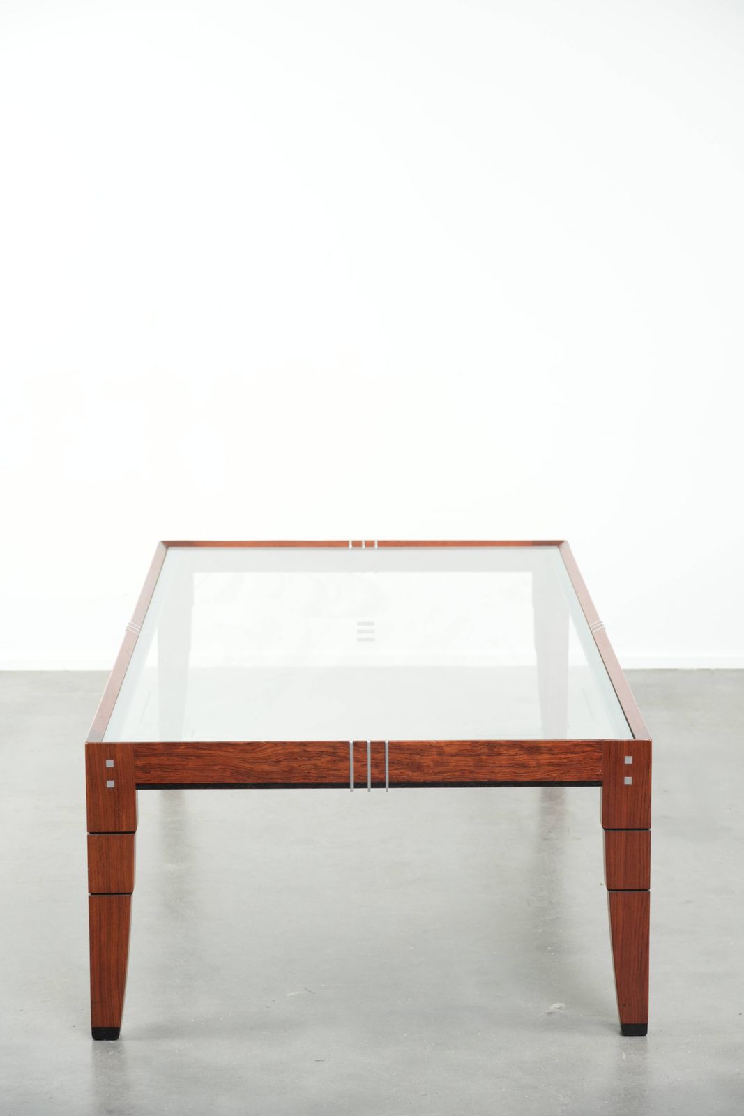 Art Deco Coffee Table With A Glass Top, In Very Good Condition. photo for sale