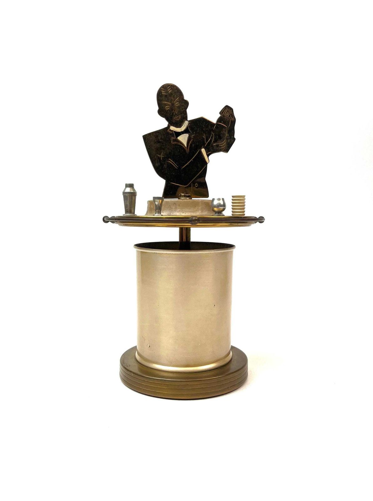 Very Rare Bauhaus Art Deco Machine Age Bartender Cigarette Dispenser 1930