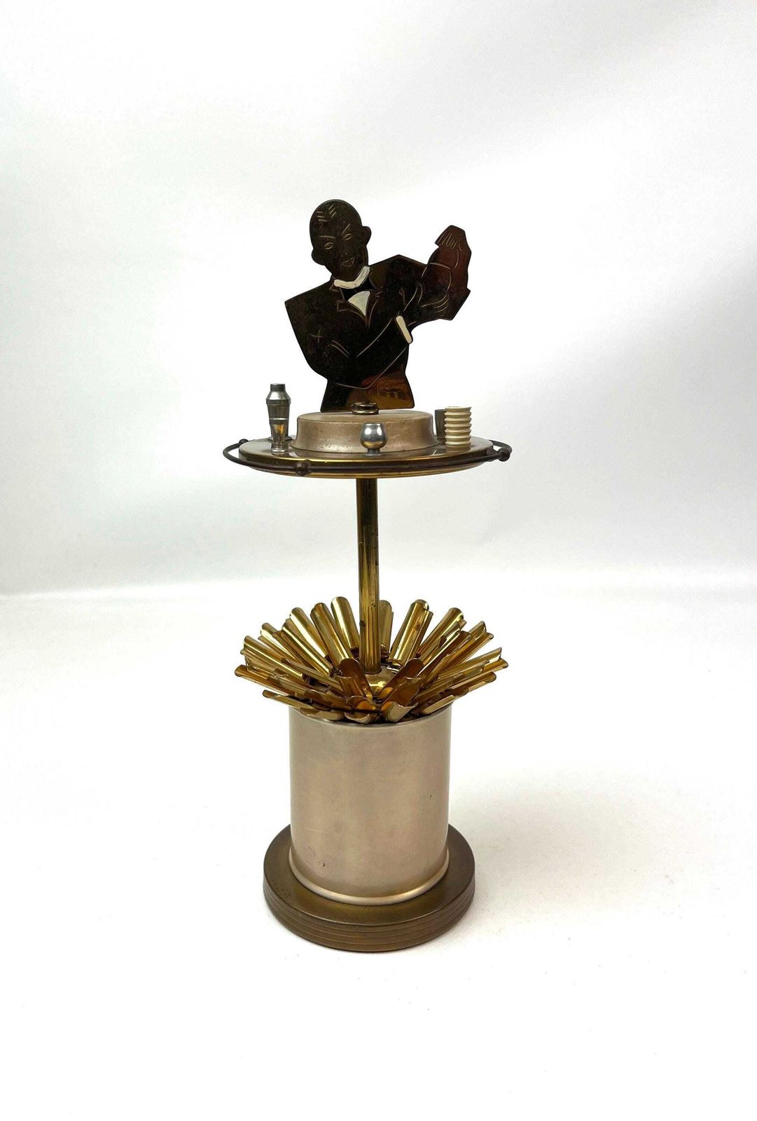 Very Rare Bauhaus Art Deco Machine Age Bartender Cigarette Dispenser 1930 photo furniture