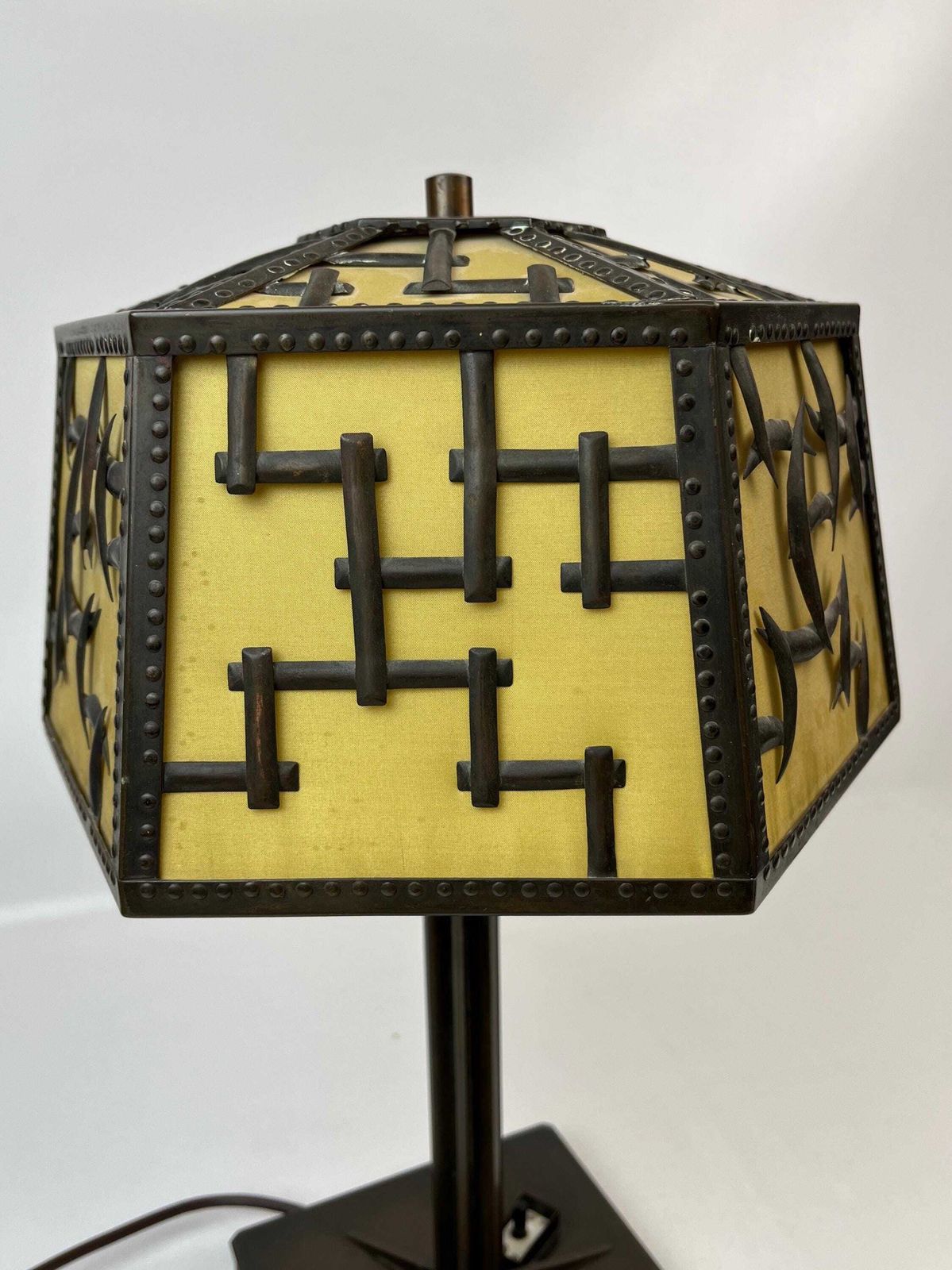 Grote Avantgarde Bauhaus Cubistische Bureaulamp Art Deco Duitsland ca. 1925 photo 1293.0