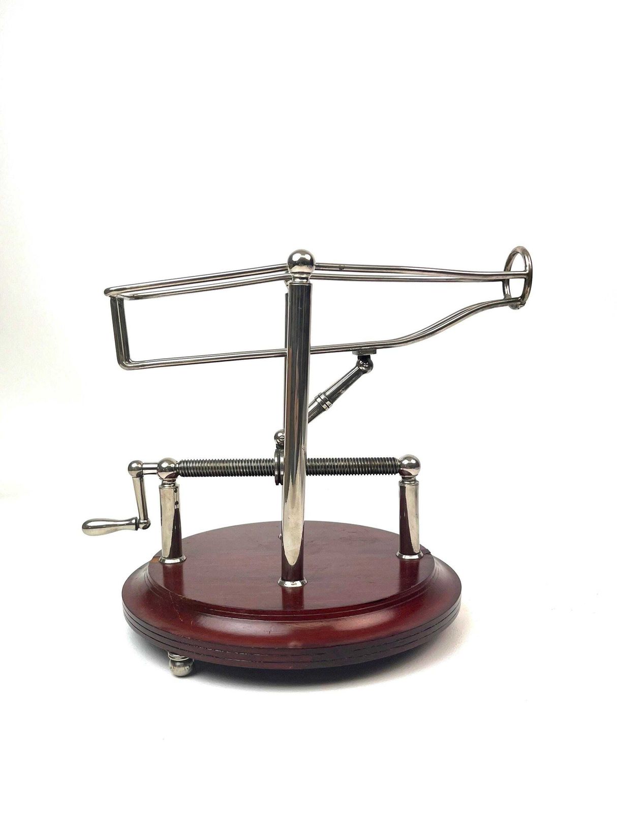 Stunning Antique Art Deco Mechanical Wine Cradle Decanter Home Bar photo furniture