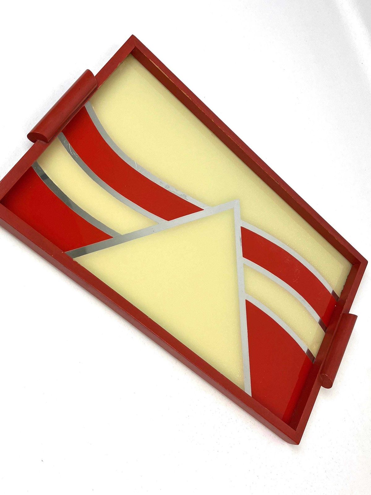 Stunning Rare Bauhaus Suprematism Cubist Art Deco De Stijl Serving Tray Germany 1925 photo furniture