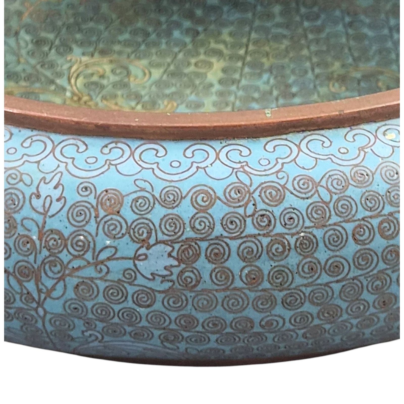 Woonaccessoires Chinese cloisonné email schrijverskommetje, ca. 1890 photo