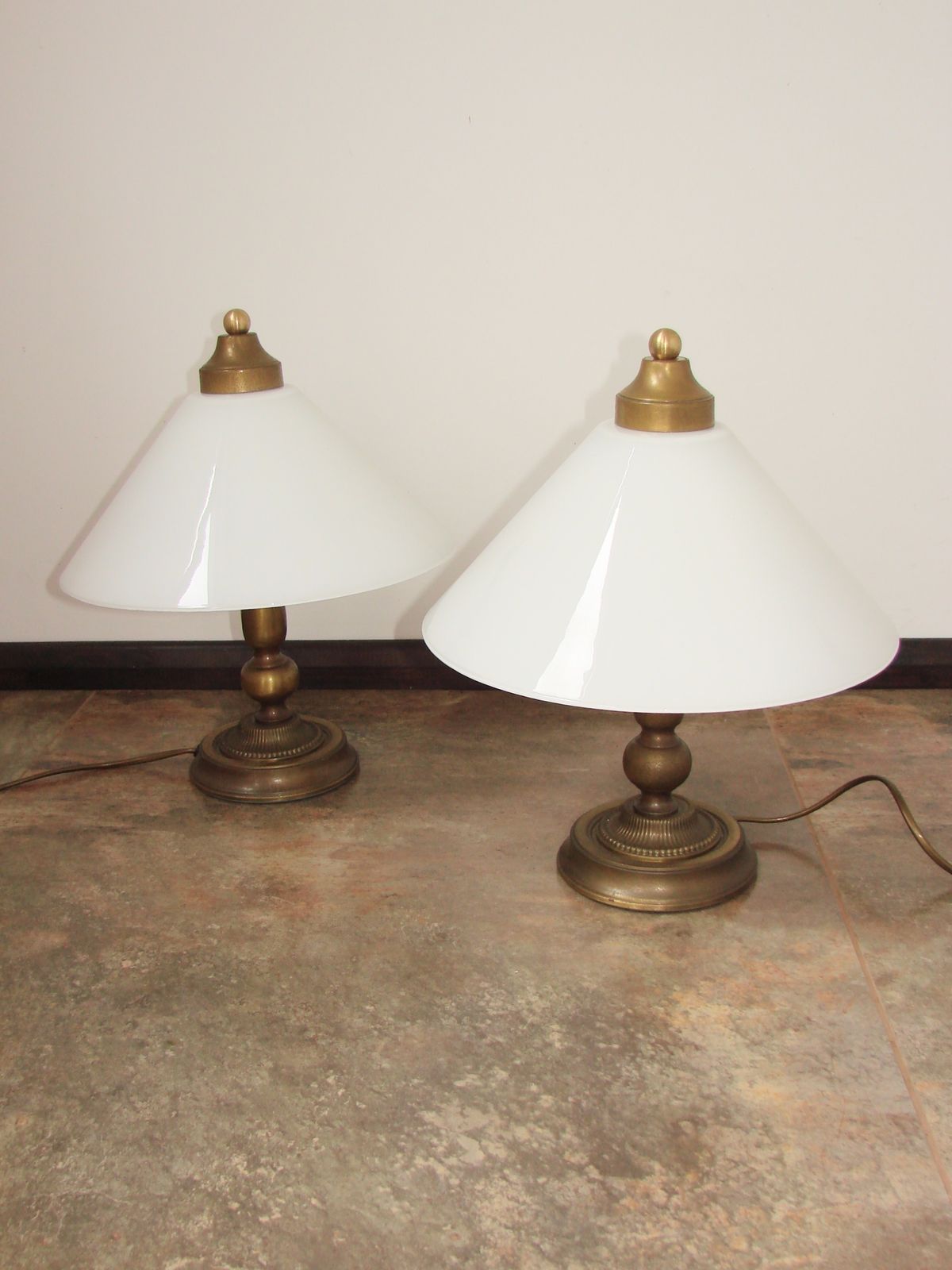 A Pair Of Bedside Lamps From The 1970s photo vintage