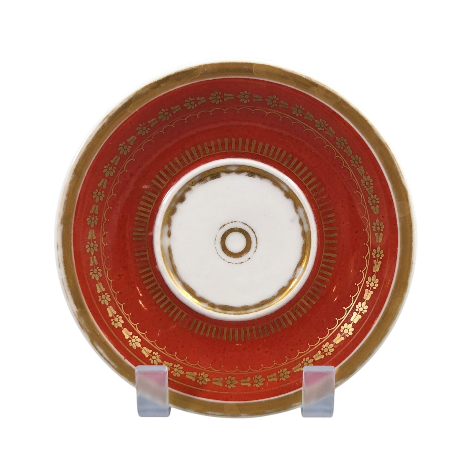 Franse Empire Old Paris (Vieux Paris) Porseleinen Kop en Schotel met Leeuwenmasker Handvat, ca. 1820 photo furniture