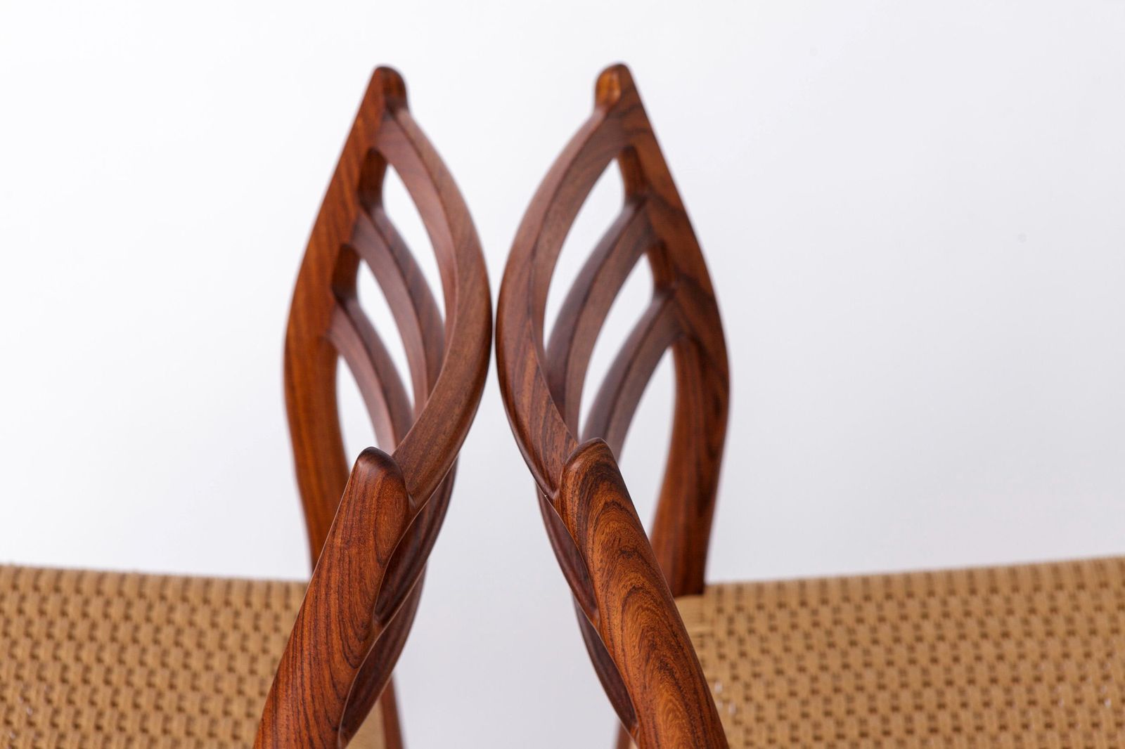 4 Of 6 Niels Otto Moller Model 78 Chairs | Rosewood | 1960s | Reupholstered. photo vintage