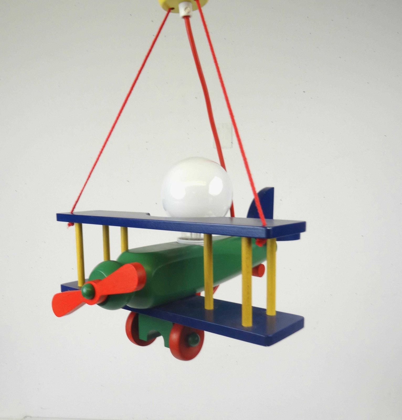 Postmodern Memphis Pop Art vliegtuig plafondlamp jaren 80 kinderkamer photo furniture