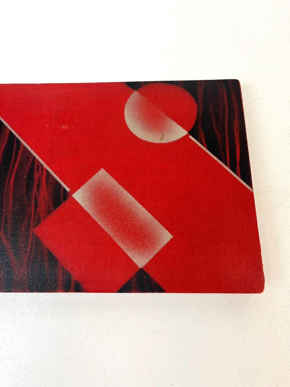 Zeldzaam Duits leeg Bauhaus rood suprematisme De Stijl fotoalbum map art deco Duitsland 1930 photo for sale