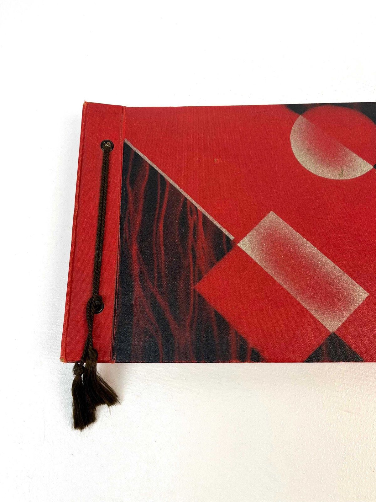 Zeldzaam Duits leeg Bauhaus rood suprematisme De Stijl fotoalbum map art deco Duitsland 1930 photo Woonaccessoires