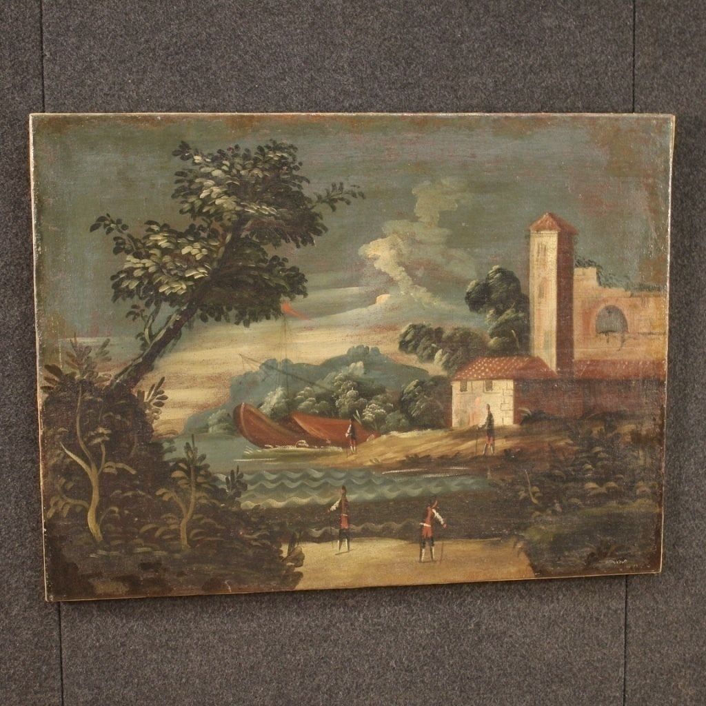 Peinture italienne, marine, XVIIIe siècle photo Art