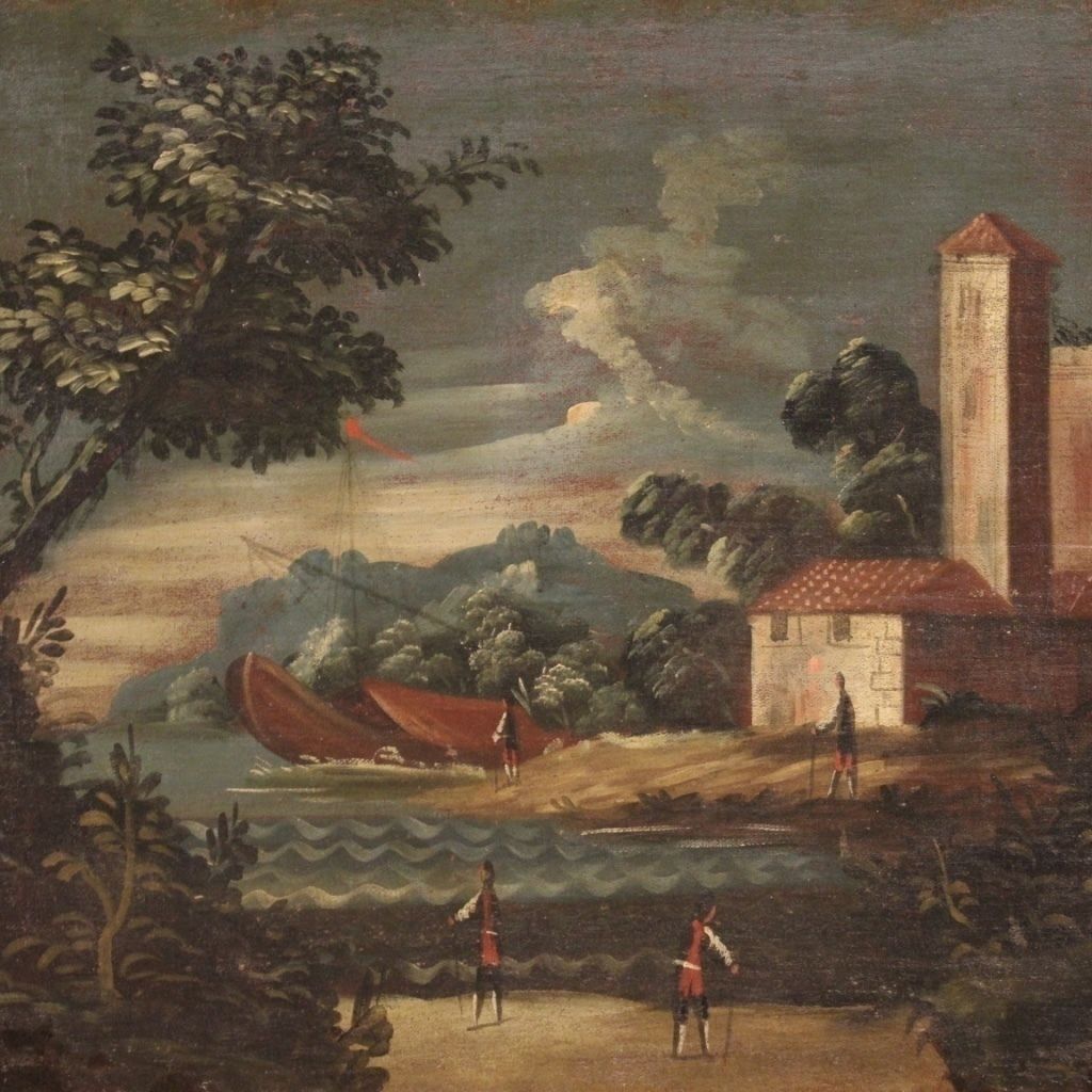 Art Italian Painting Seascape From The 18th Century photo