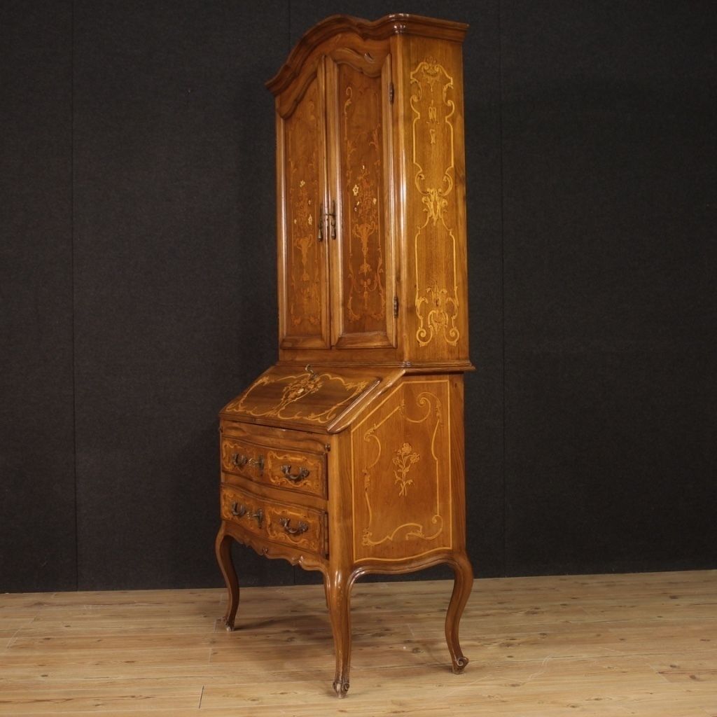 Trumeau italien en bois marqueté, XXe siècle photo 1700.0