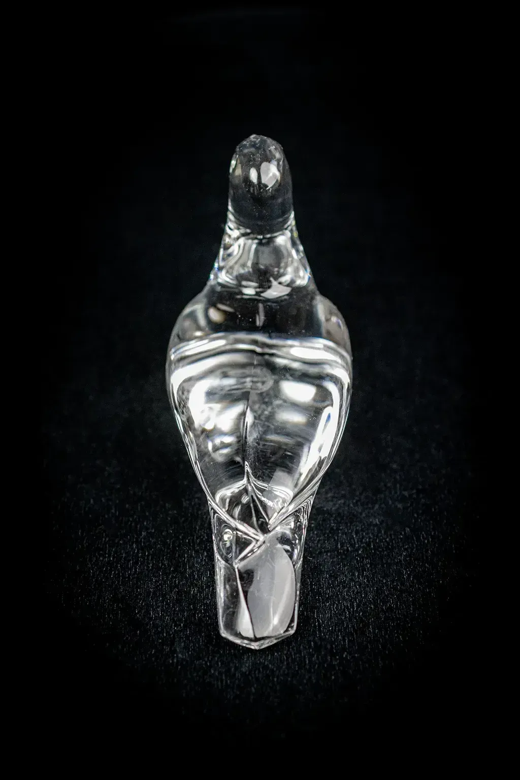 Baccarat Crystal Paperweight, Bird Model  Blown Animal Sculpture photo Home Decor