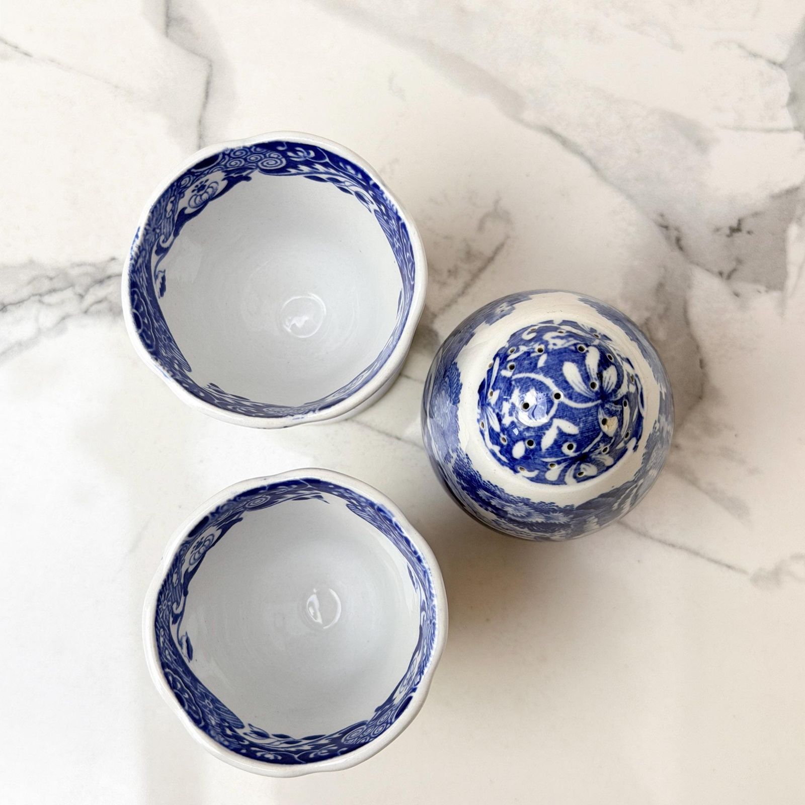 Copeland Spode Blue Italian 7 Piece Set Transferware 1891 1999 photo Woonaccessoires