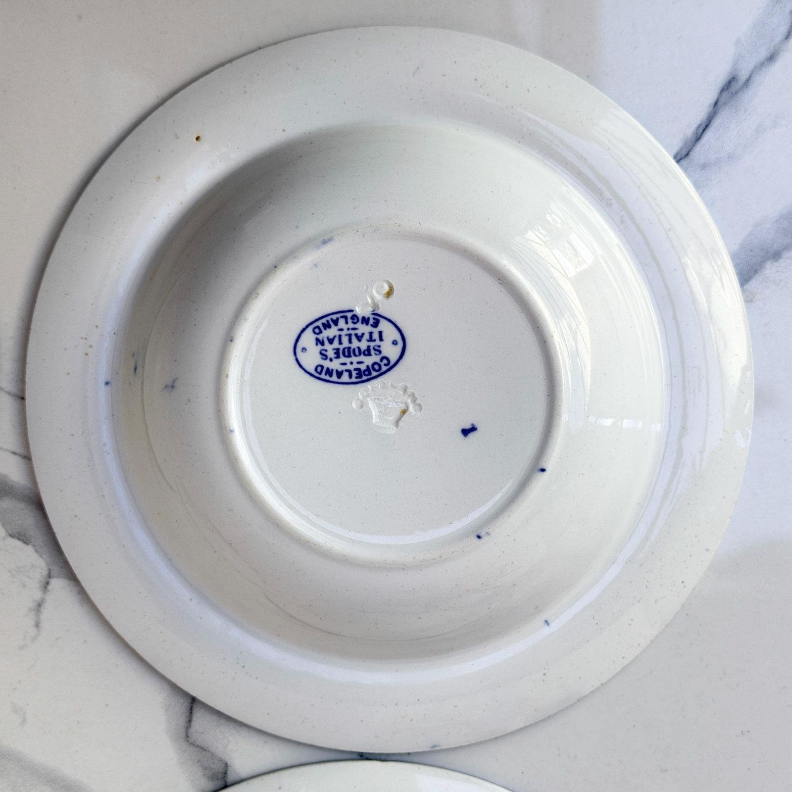 photo furniture Copeland Spode Blue Italian Dessert Bowls Set Of 4 1927