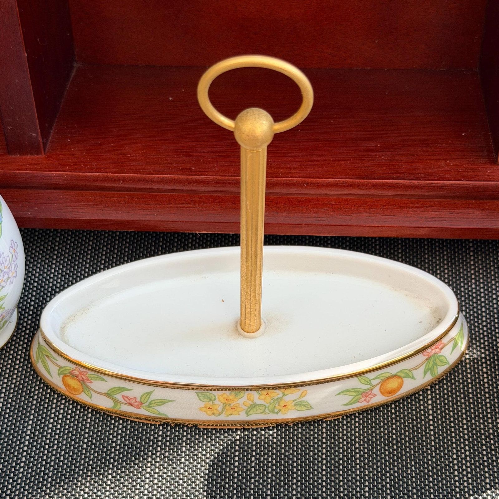 Woonaccessoires Lenox Birds & Blossoms Kruidenpotenset, Compleet met Displayrek, 1994 photo