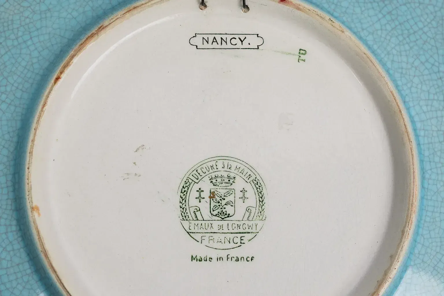 165.0 Large Longwy Enamel Platter – Stanislas Gate, Nancy – Polychrome Enamelled Ceramic photo