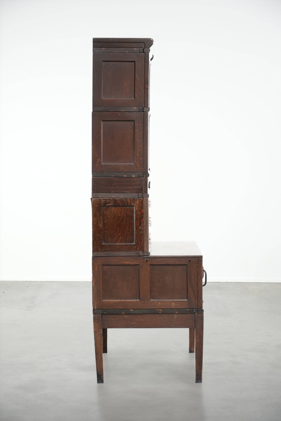 Uniek 19e-eeuws Globe Wernicke modulair notaris/kantoor/apotheek kabinet photo furniture