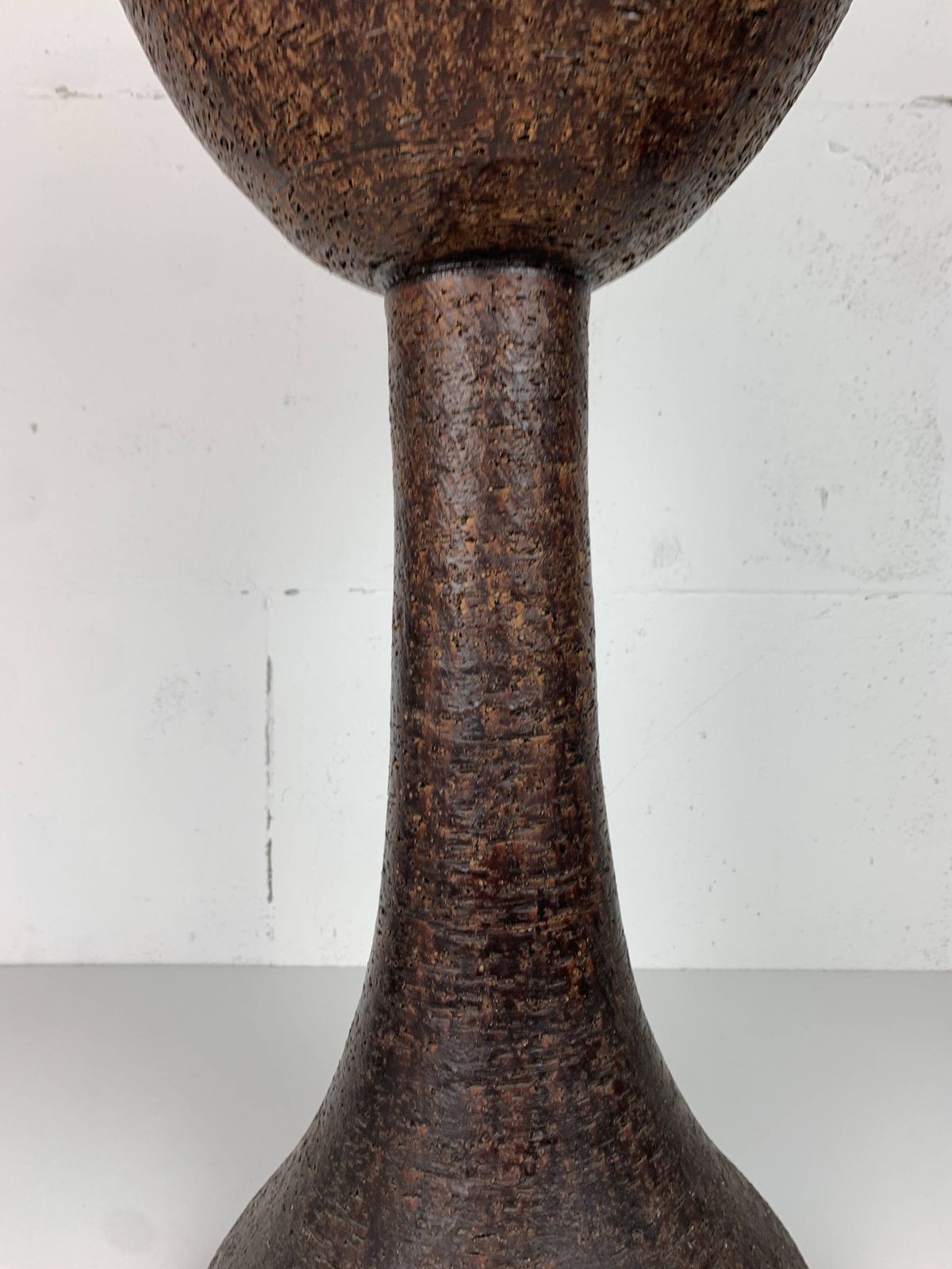 Midcentury Brutalist Dutch Ceramic Mushroom Floor Lamp, 1960s photo Lighting