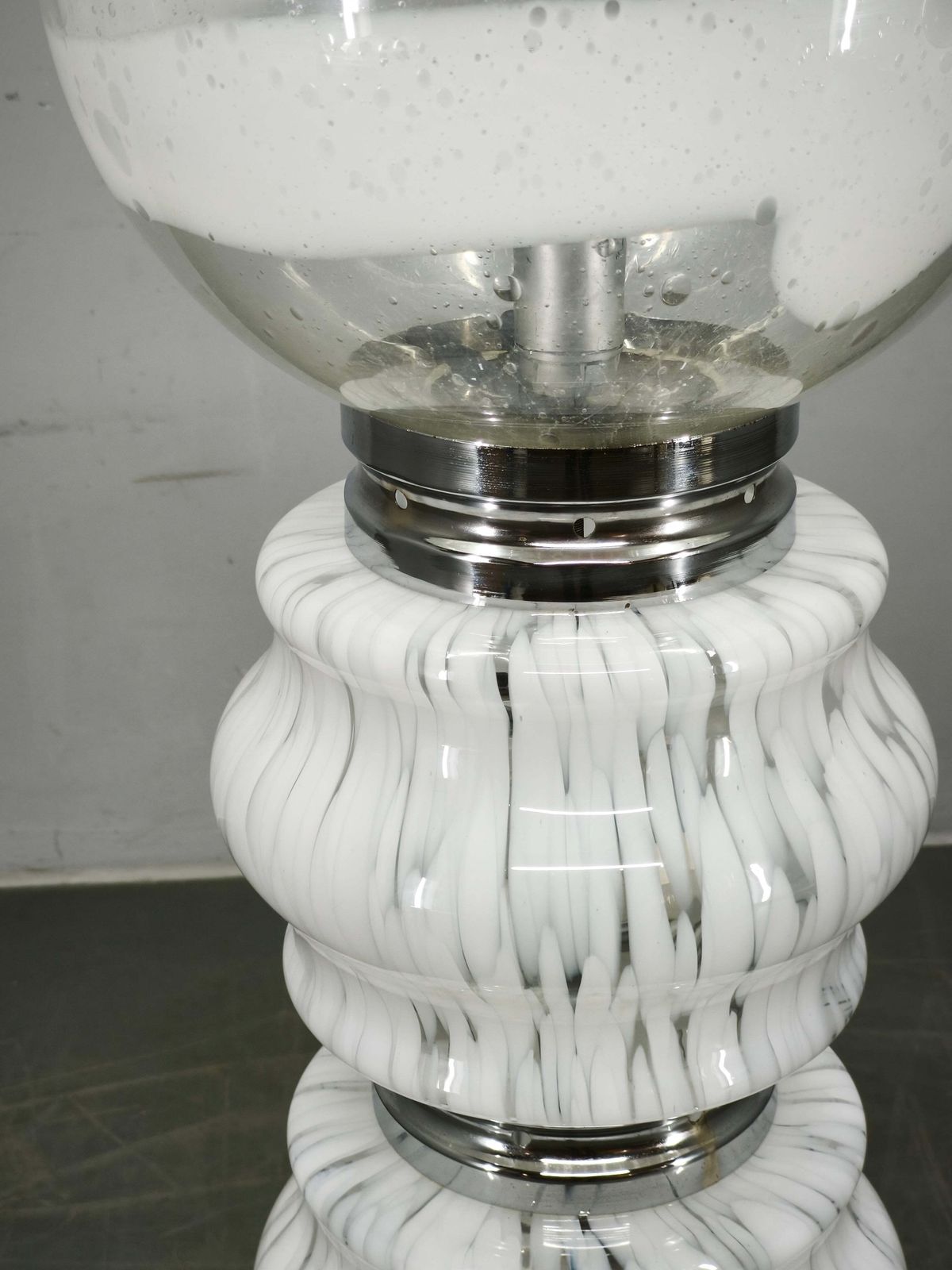 Carlo Nason For Mazzega Murano Glass Space Age Floor Lamp, Italy, 1970s photo for sale