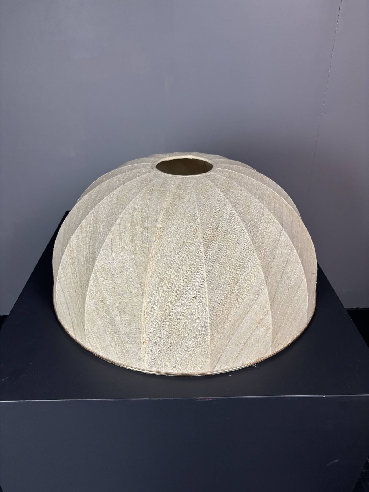 Grande lampe de table en rotin bambou pencil reed avec abat-jour champignon, années 1970 photo 526.0