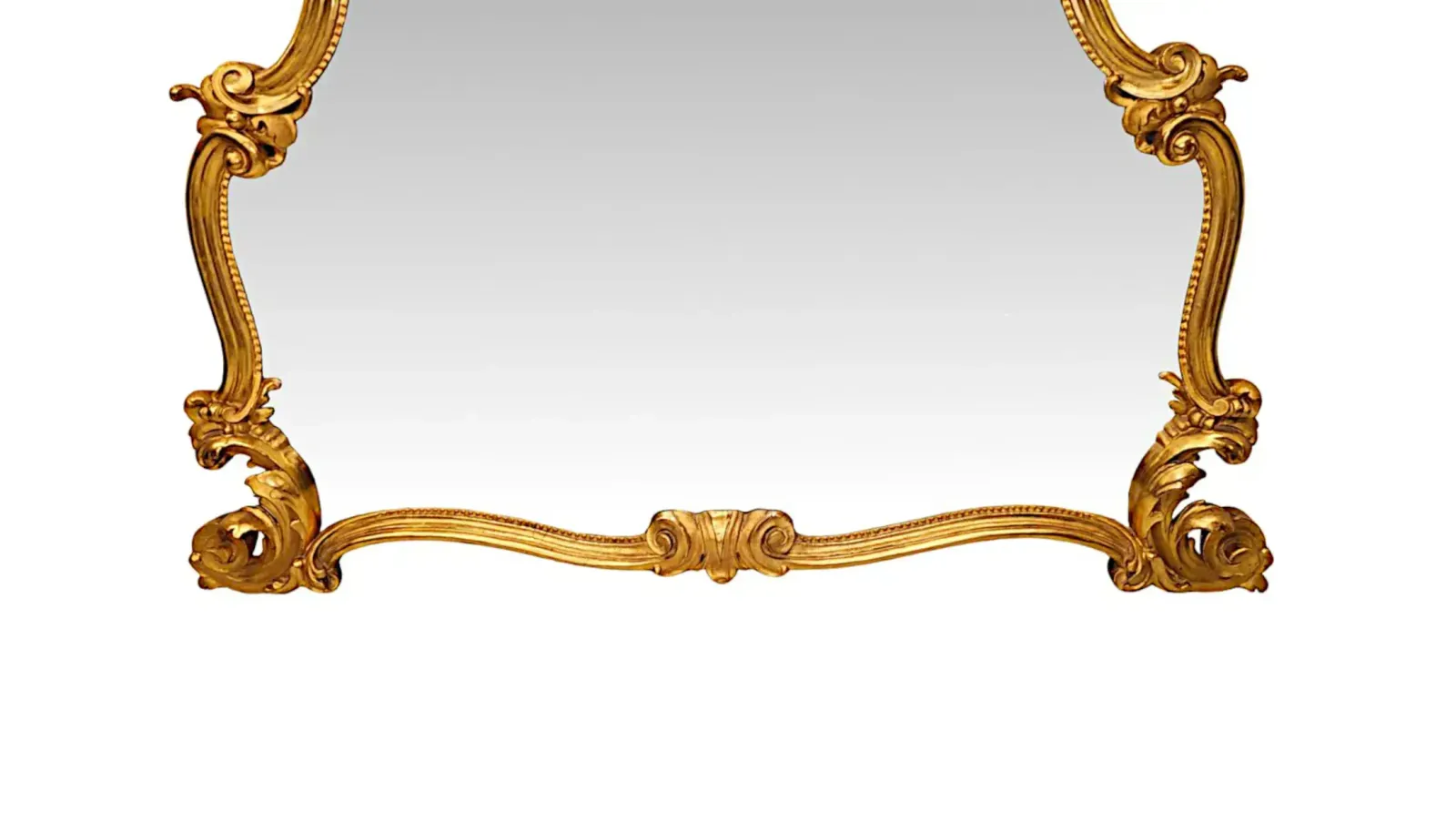 A Very Rare Pair Of 19th Century Italian Giltwood Overmantel Or Pier Mirrors photo 11979.0