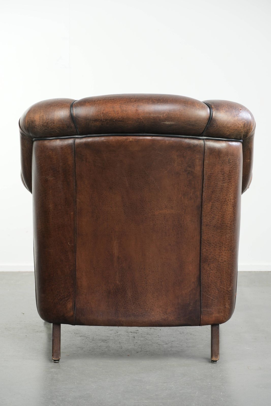 Characterful And Comfortable Vintage Sheepskin Armchair With A Unique Design And A Timeless Look photo Furniture