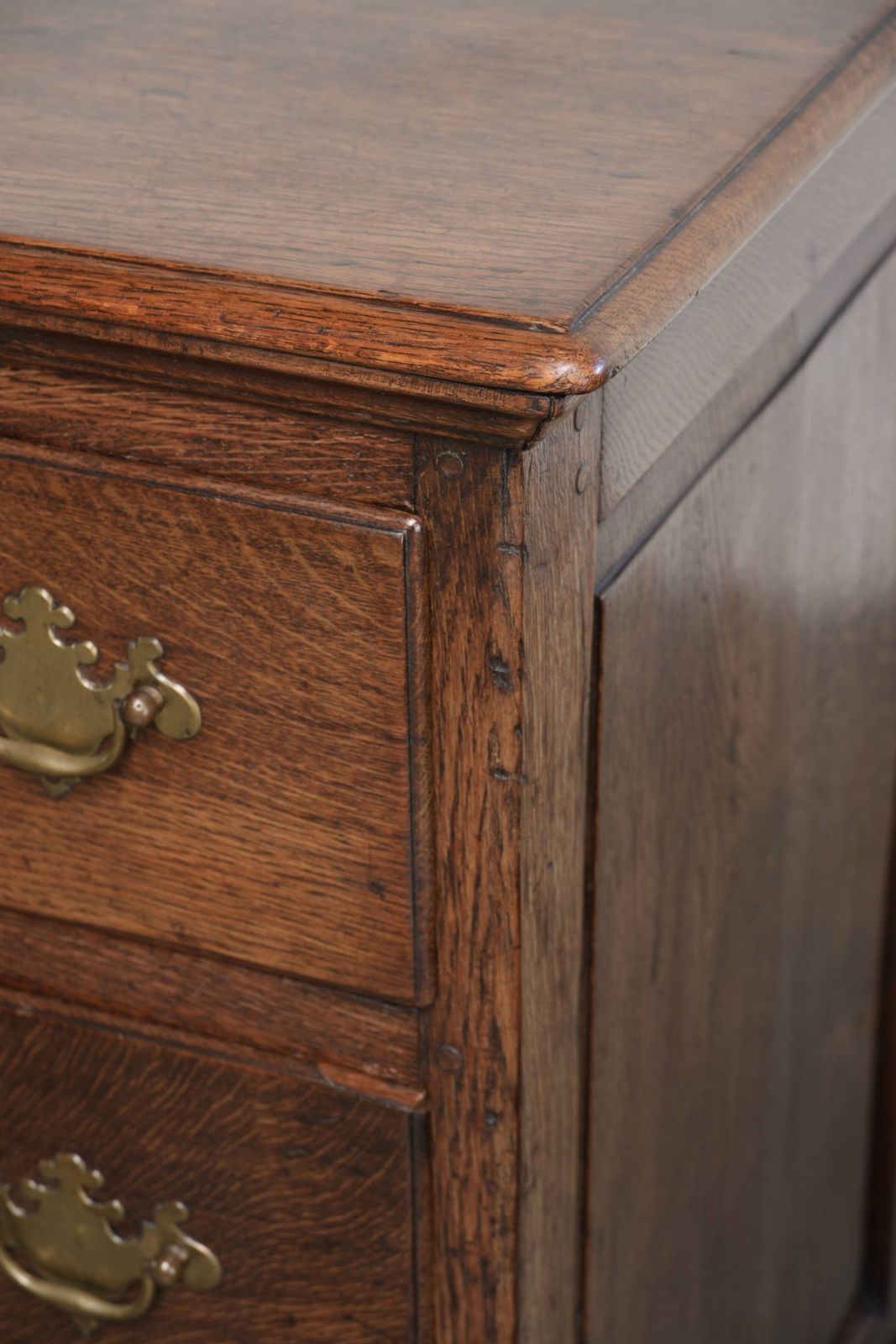photo for sale Beautiful, Large, And Functional 18th Century Antique English Oak Sideboard/English Low Dresser With Its Original Fittings.