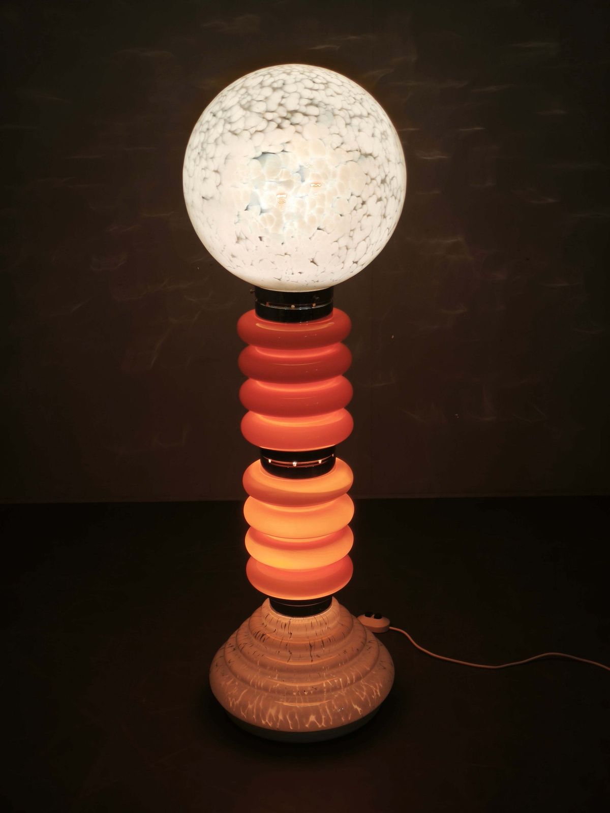 Carlo Nason voor Mazzega, Murano glazen Space Age vloerlamp, jaren 1970 photo Verlichting