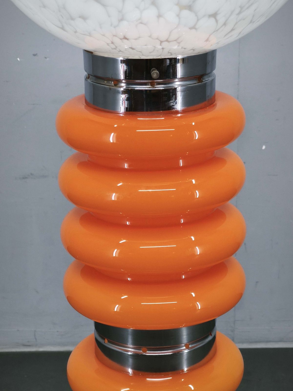 3311.0 Carlo Nason voor Mazzega, Murano glazen Space Age vloerlamp, jaren 1970 photo