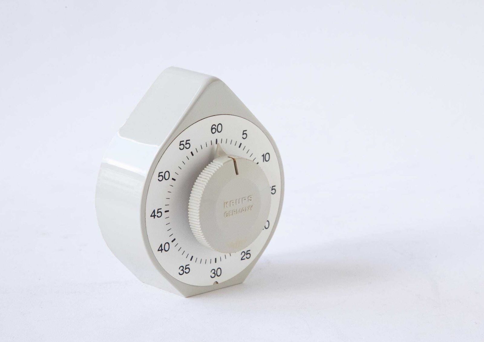 Keukenwekker KRUPS jaren 1960 Space Age Panton Pop Duitsland Plastic Atomic Short Egg jaren 1970 Alarm photo for sale