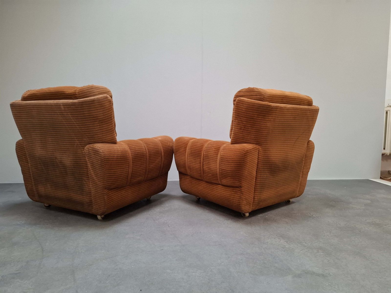 Paar Tsjechische TON-fauteuils, 1985, mid-century gestoffeerde lounge chairs photo 1299.0