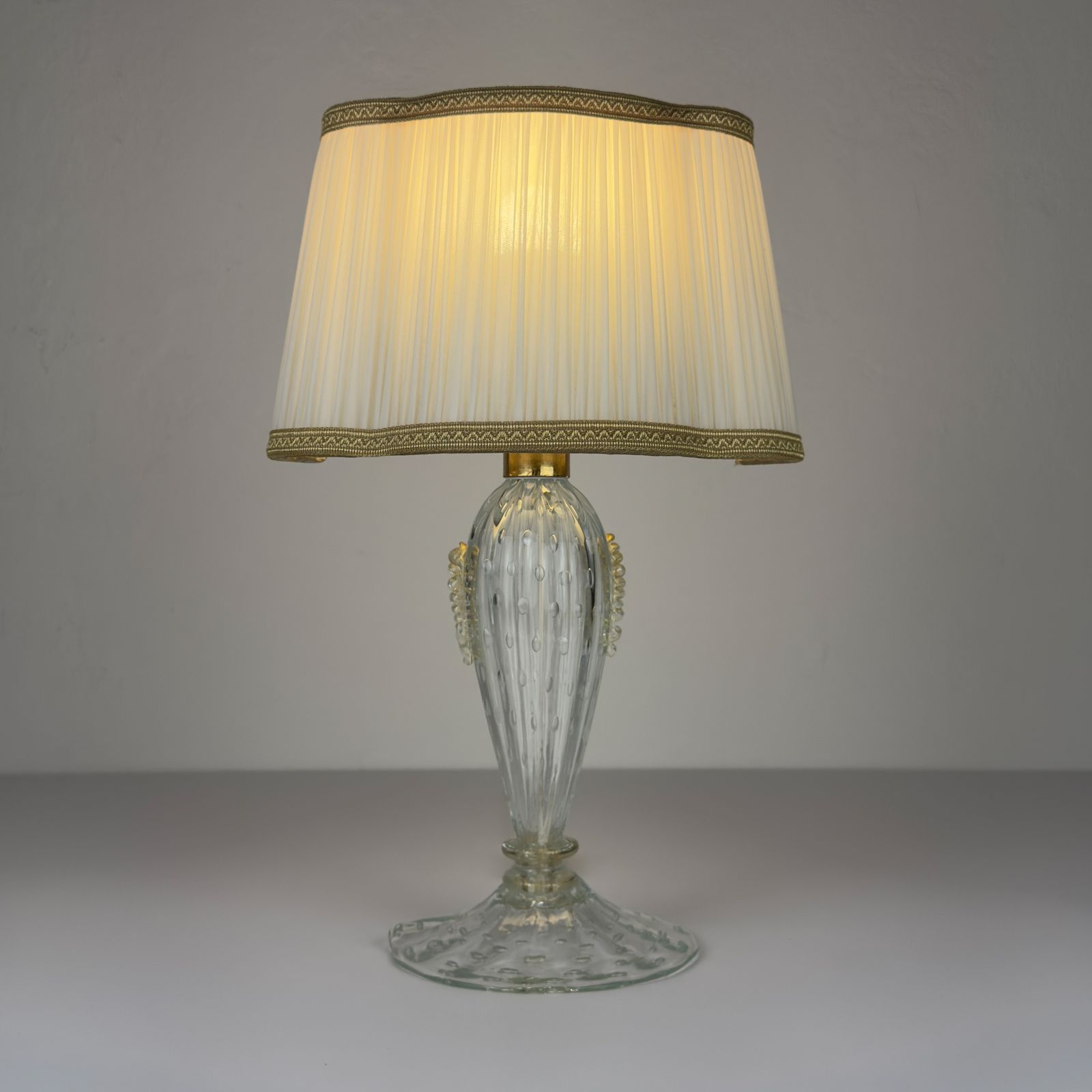 Murano glazen tafellamp van Barovier and Toso, Italië, jaren 1980
