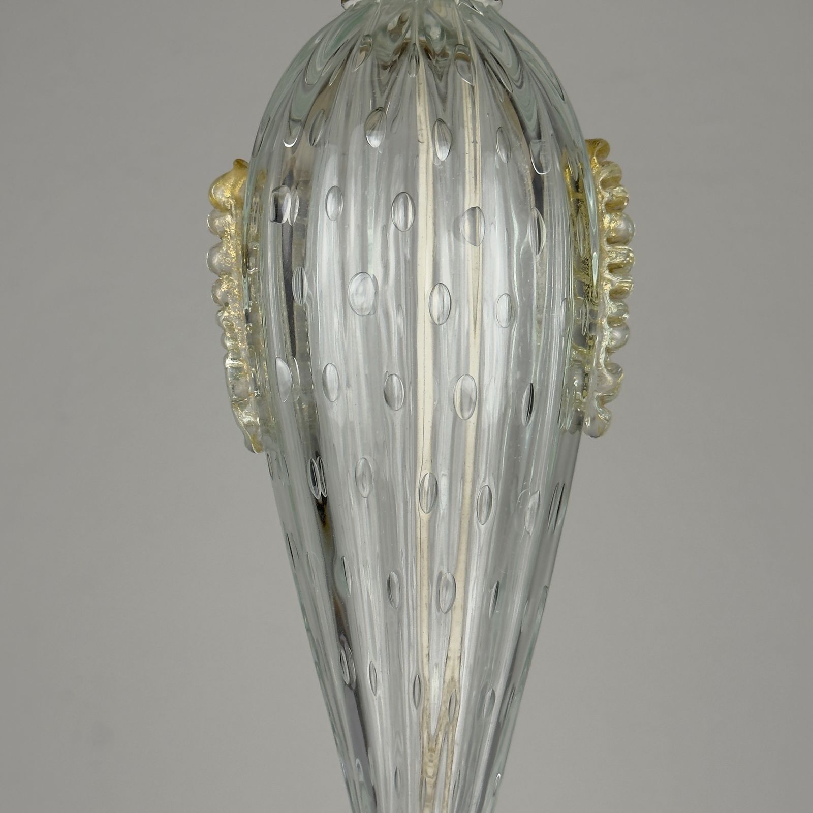 Murano glazen tafellamp van Barovier and Toso, Italië, jaren 1980 photo vintage