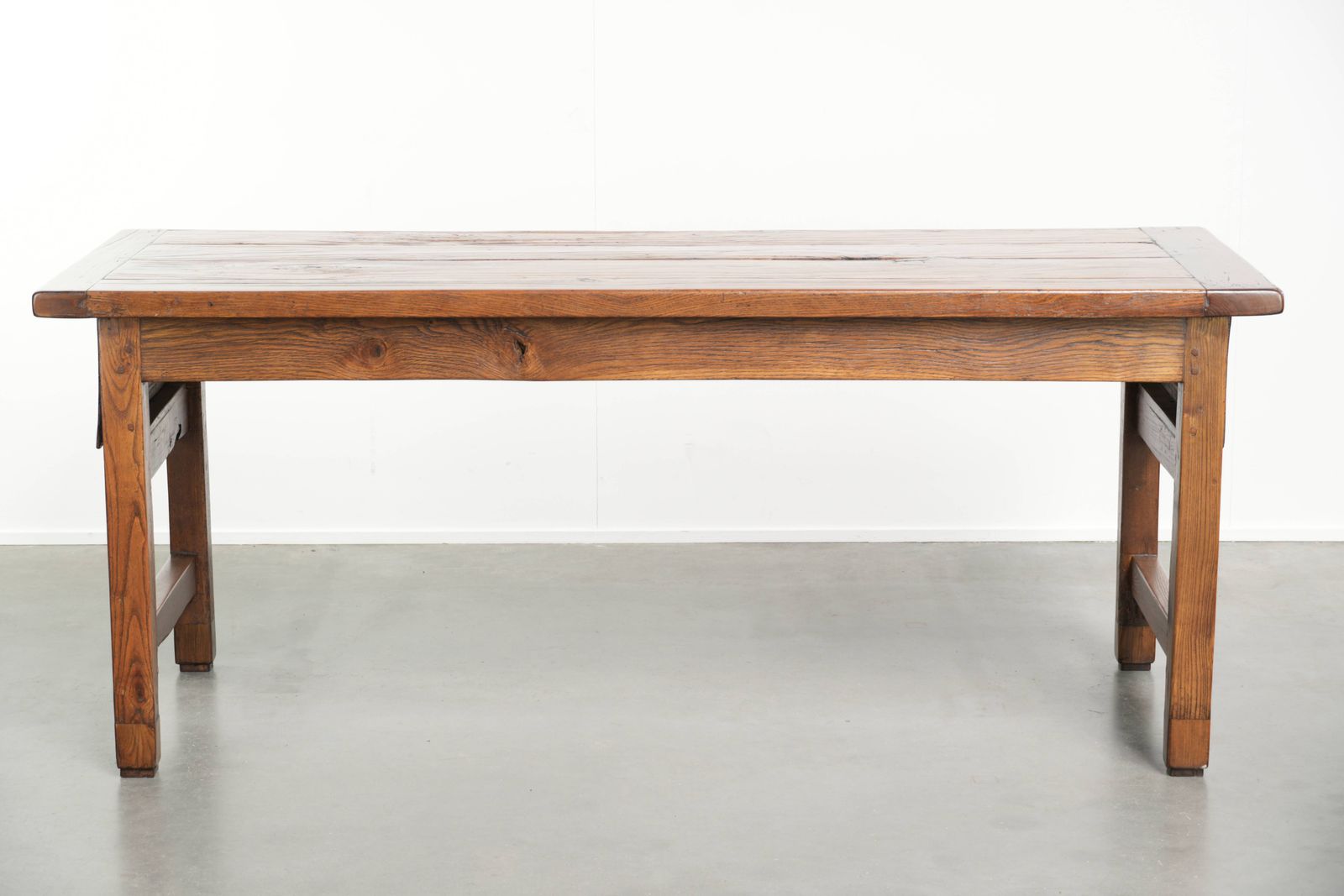 Beautiful Antique French Farmers Oak Dining Table For 4 To 6 People From The 18th Century photo for sale