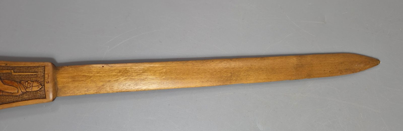 photo furniture Wwi Hongaarse Pow Loopgraafkunst Gesneden Houten Briefopener, Krasnojarsk Siberië 1916
