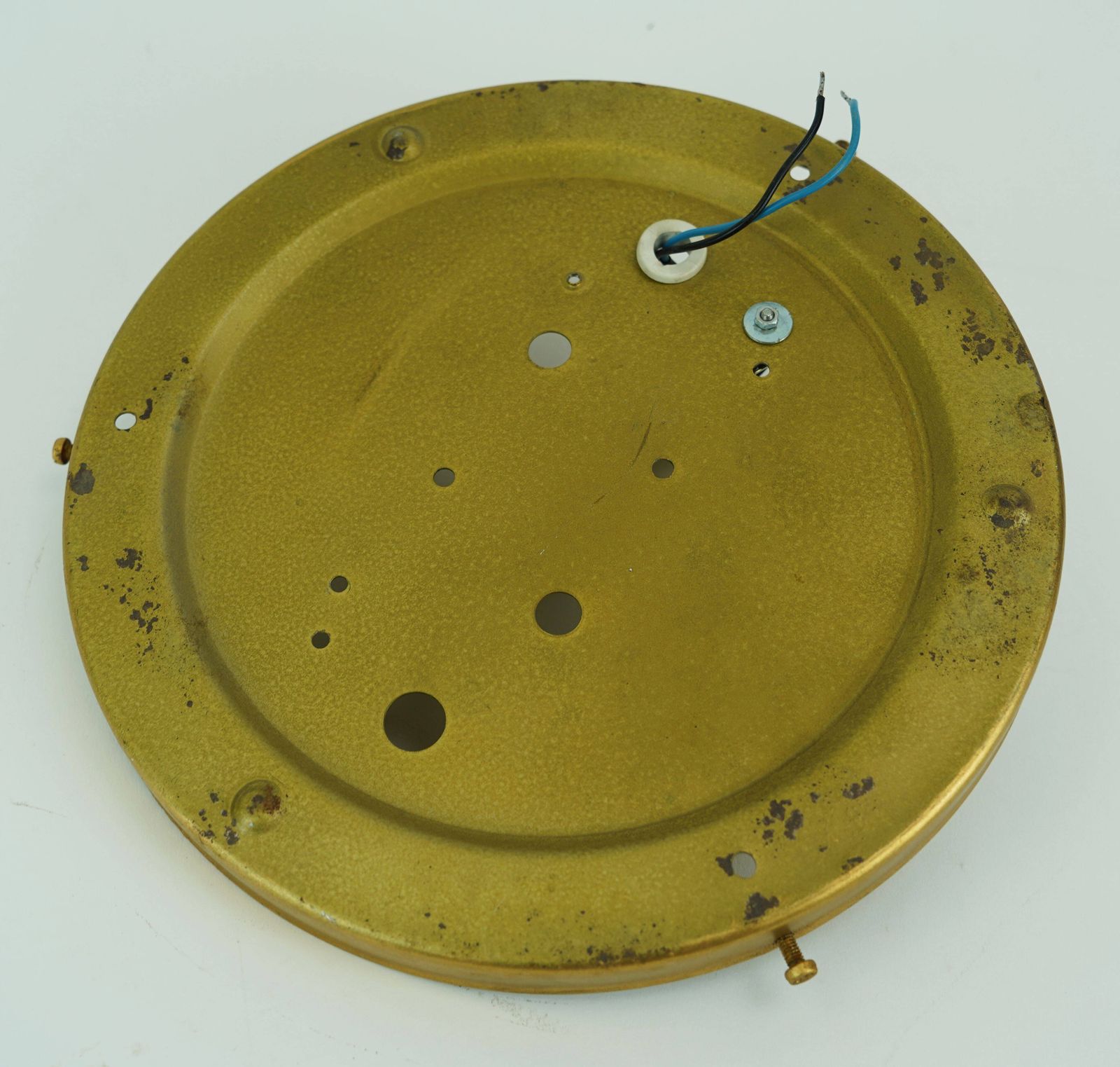 Grote Amber Bubbel Glazen Plafondlamp Ca. Jaren 1960 1970 in Mid-Century Modern Stijl photo Verlichting