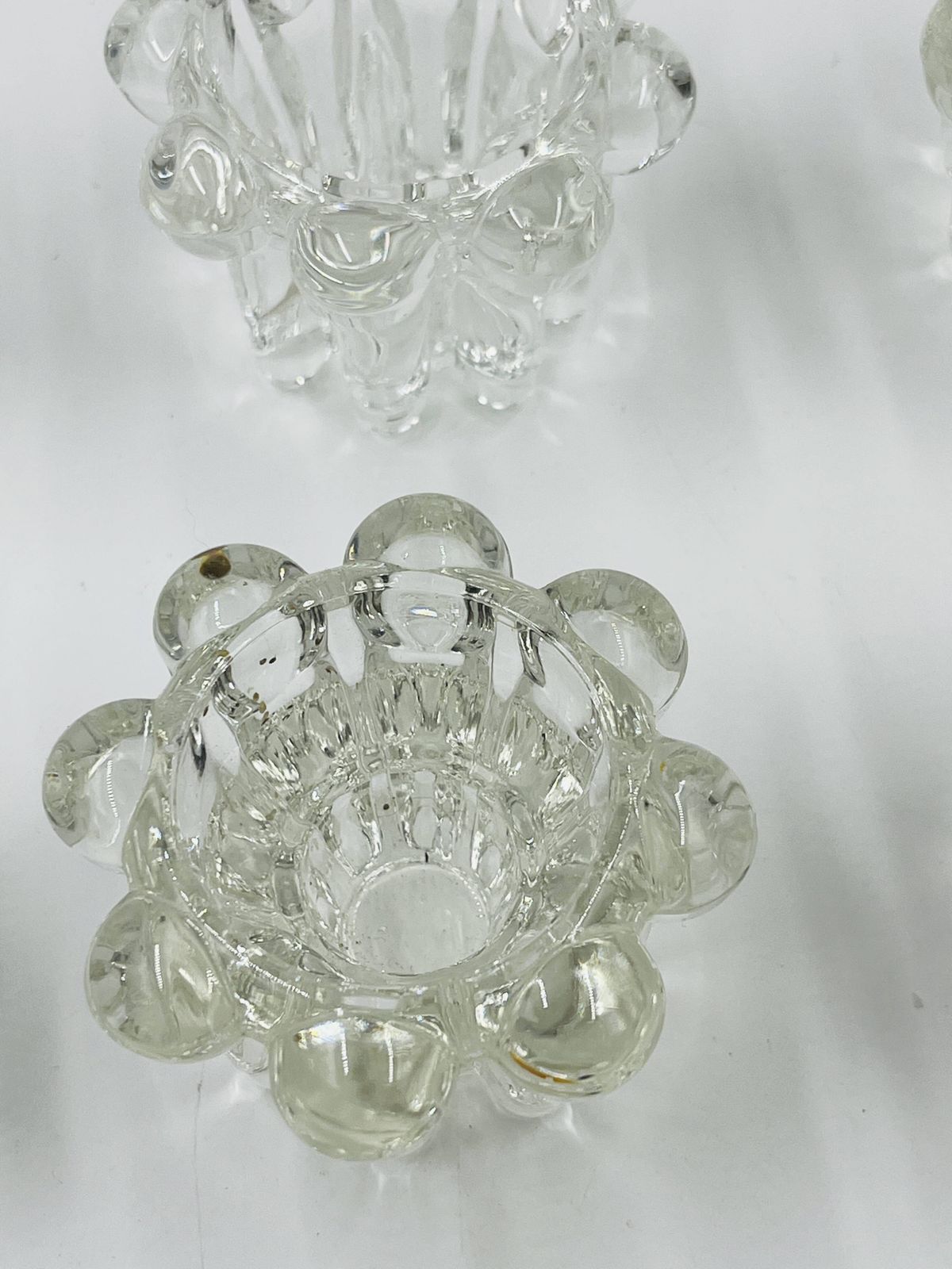 Set Of 6 Vintage Flower Candle Holders By Vmc Reims   1960s photo vintage