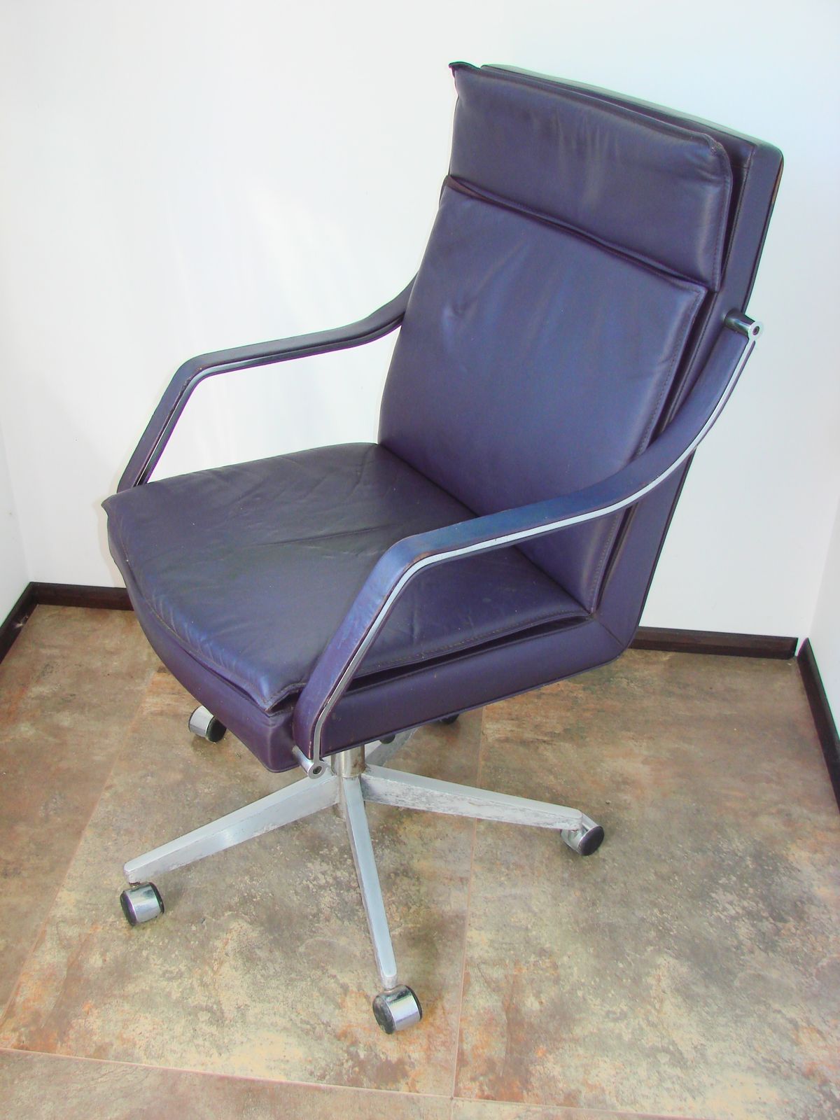 Rudolf Bernt Glatzel, Leren Fauteuil voor W. Knoll, jaren 1980 photo for sale