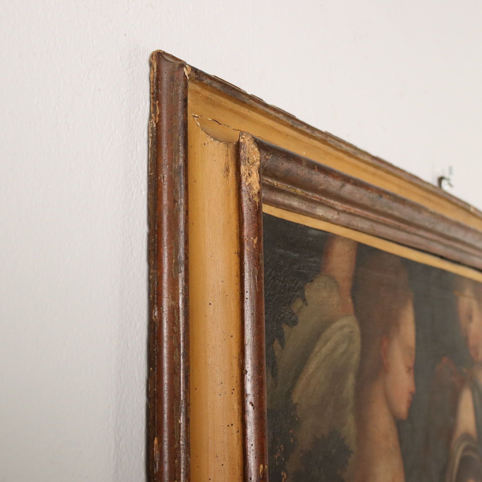 Kunst Religieus onderwerp, olieverf op doek, Italië, 17e eeuw photo