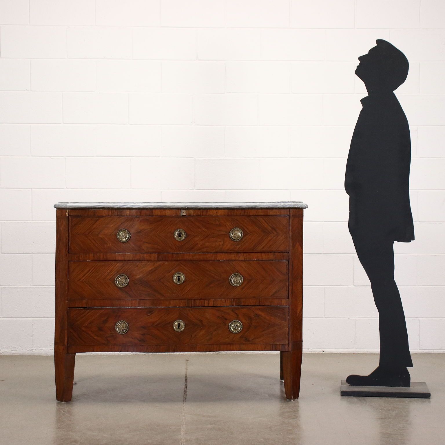 Neoclassical Chest Of Drawers Walnut Italy XVIII Century photo for sale