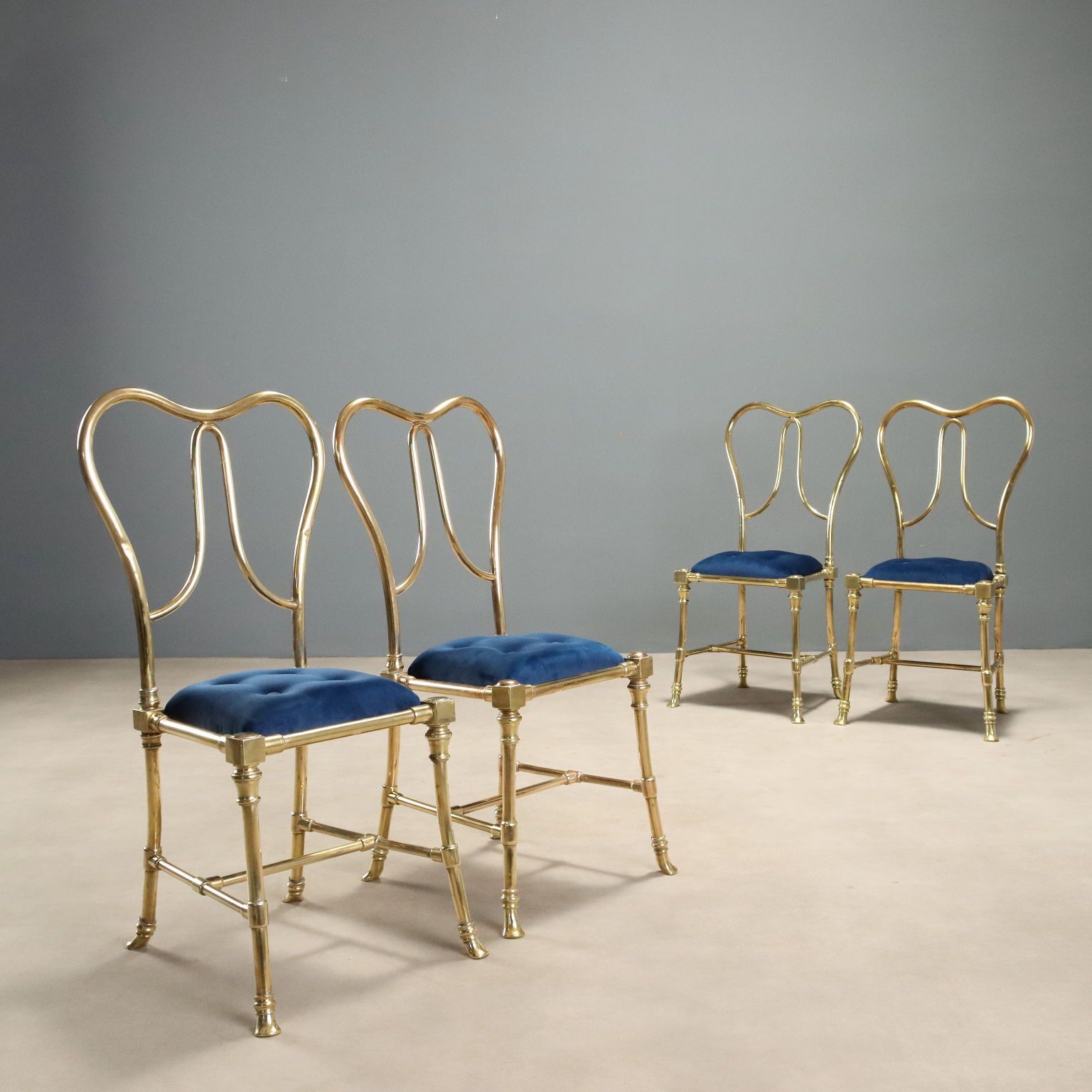 Set van 4 Jansen Argentina stoelen jaren 1950
