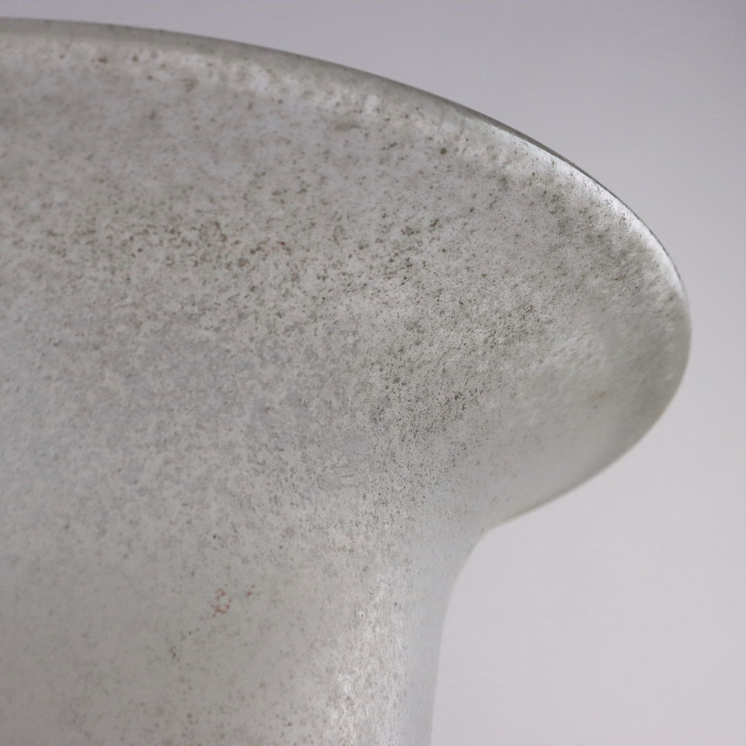Vintage Vase Trumpet Shaped Murano Glass Italy 1980s photo Home Decor