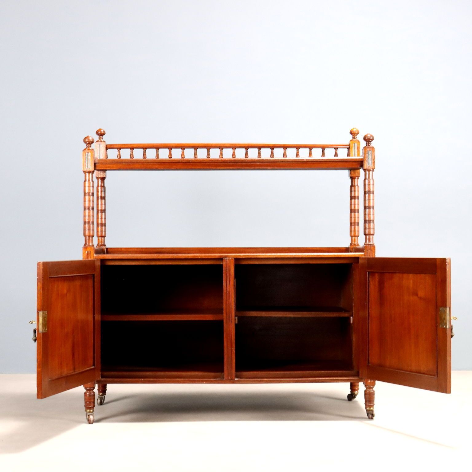 Antique Cupboard Walnut Painted Oak England Early XX Century photo for sale