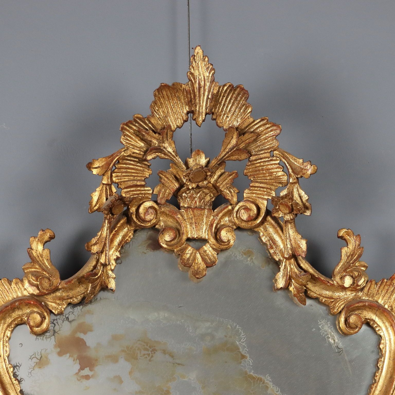 Miroir de style baroque en bois, Italie, XXe siècle photo 670.0