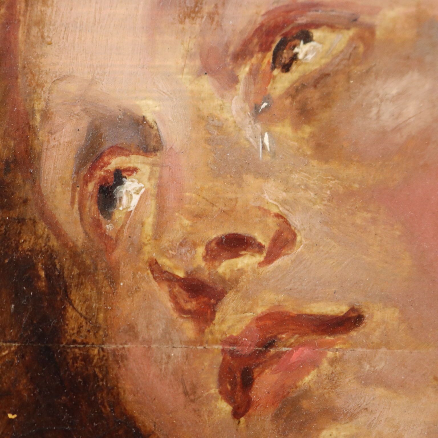 Painting By Follower Of Van Dyck   Late 1700s   Female Face photo 2960.0