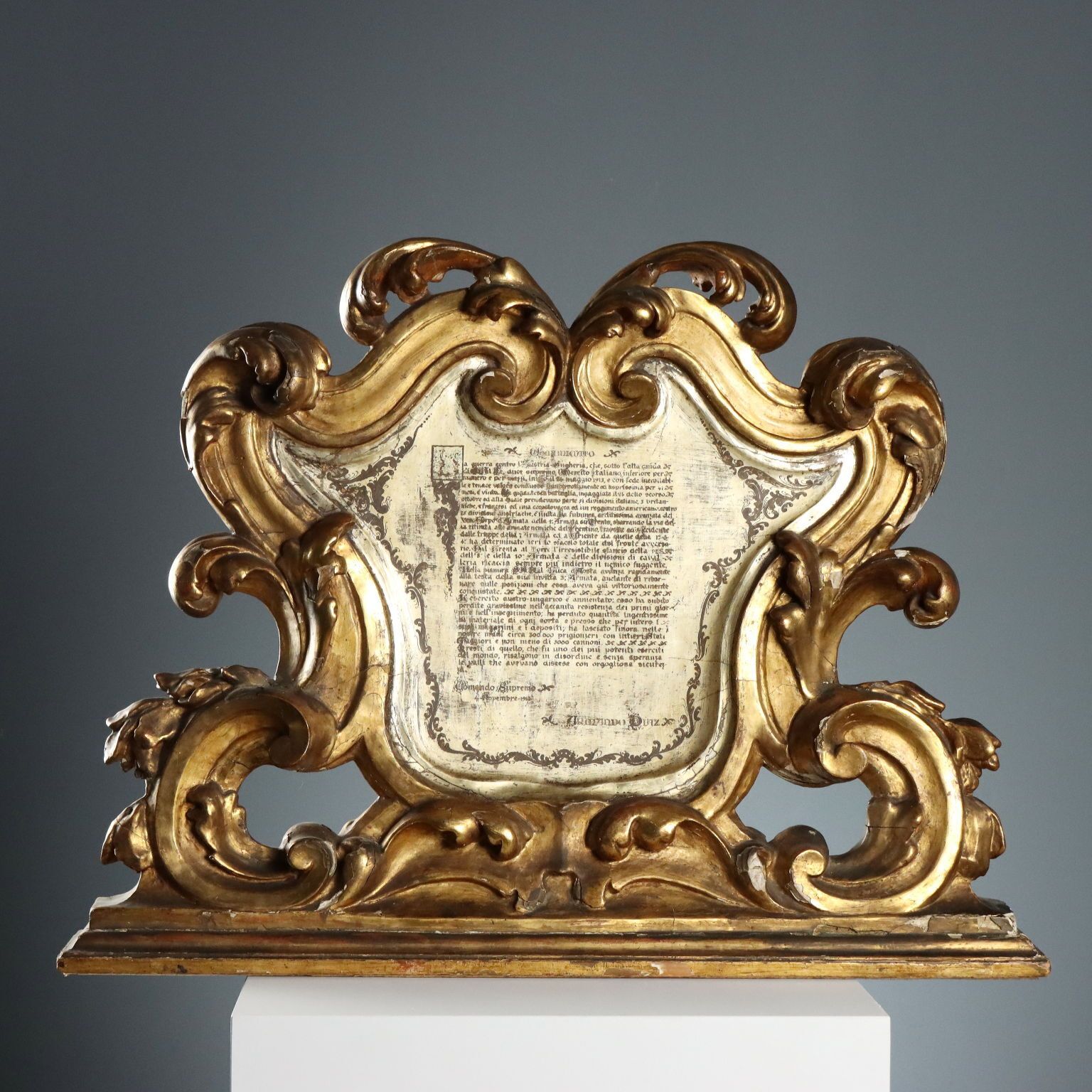 Baroque Style Giltwood Cantaglorie