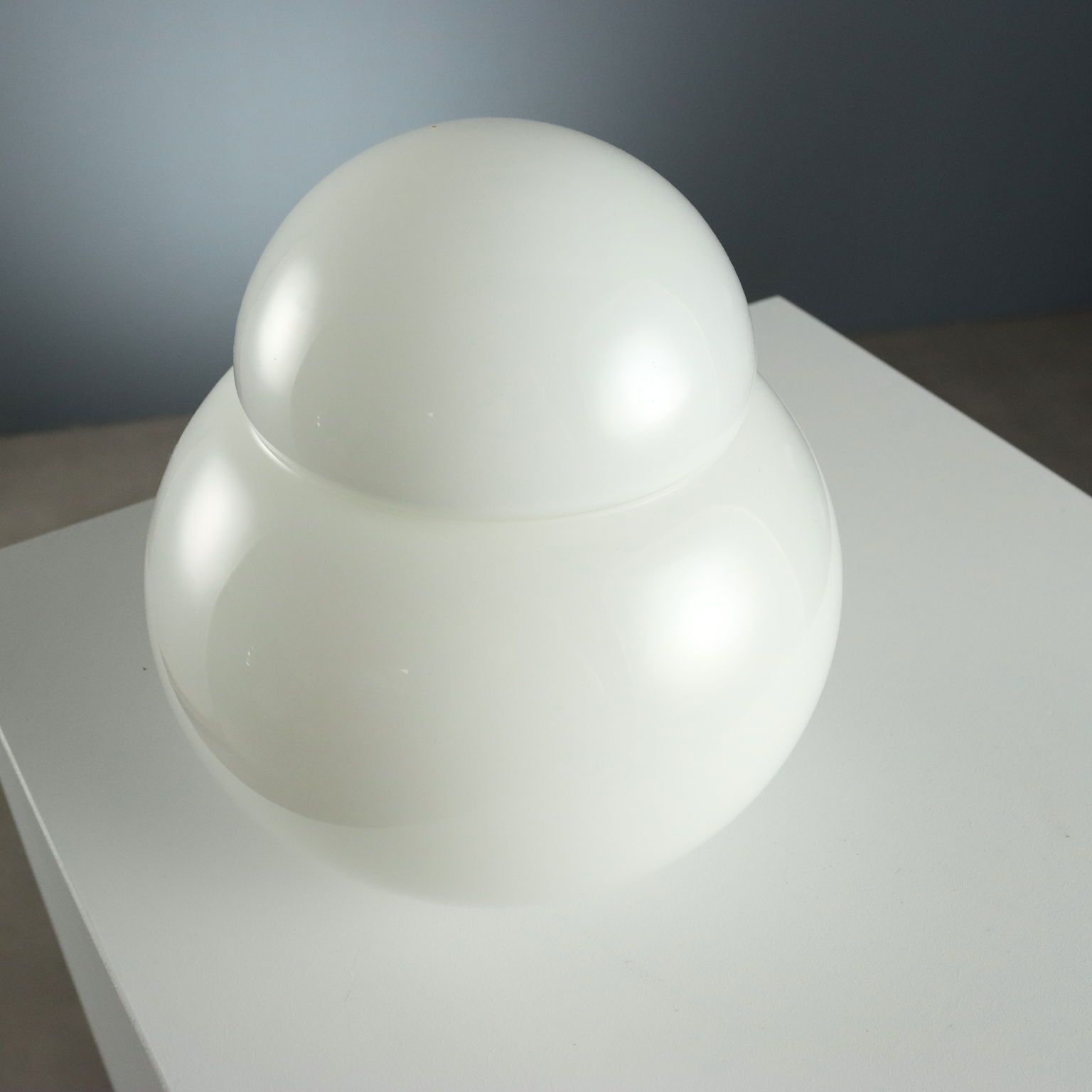 Lampe vintage Daruma Candle en verre, Italie, années 1980 photo buy