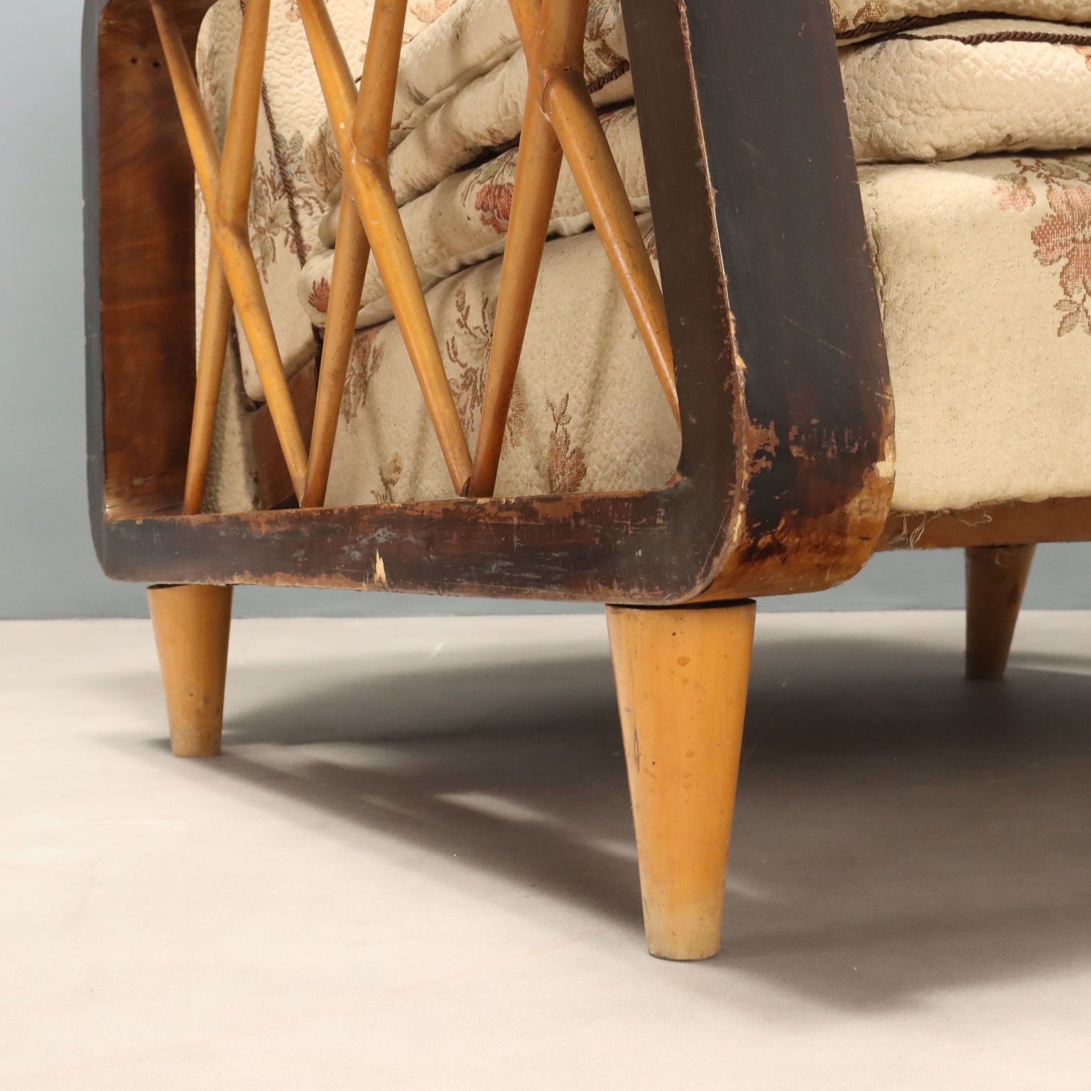 1940s 50s Armchairs With Wooden Armrests photo buy